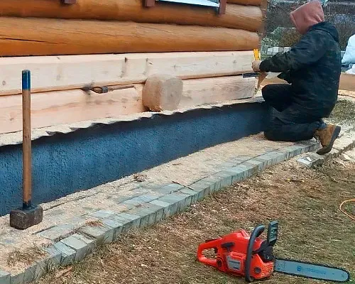 Замена бруса в доме